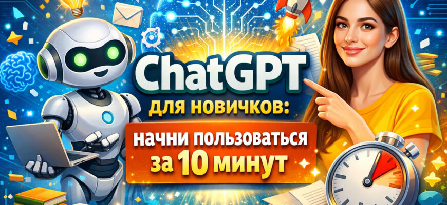 ChatGPT для новичков — как начать пользоваться искусственным интеллектом за 10 минут